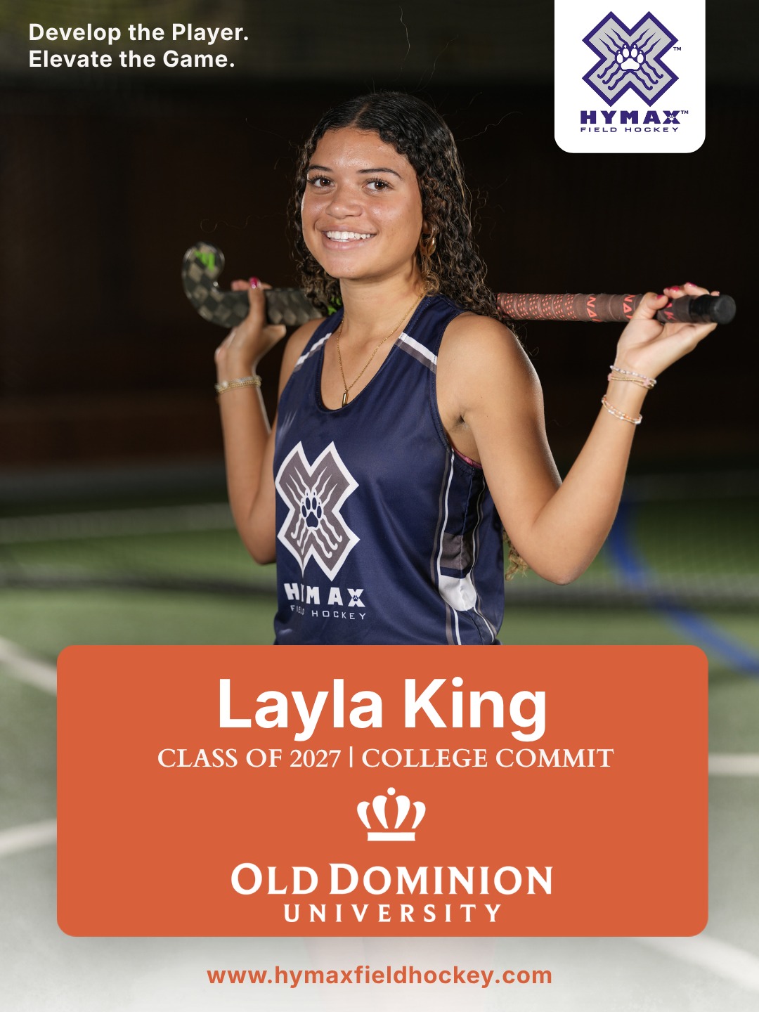 Big things ahead for Layla King! 💙🏑

Hymax Field Hockey Club is proud to announce that @laylaking2027fieldhockey has committed to continue her academic and athletic career at Old Dominion University!

Your hard work, dedication, and passion for the game have truly paid off, and we couldn’t be more excited to see you take this next step at the collegiate level. @odufieldhockey is getting a special one!

Congratulations, Layla — your Hymax family is cheering you on every step of the way! 💫

#HymaxFH #CollegeCommitment #ODUFieldHockey #NextLevel #FieldHockey