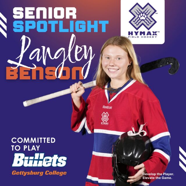 Please join us in celebrating Hymax senior spotlight athlete Langley Benson on her commitment to continue her academic and athletic career at Gettysburg College! 💙🧡

From winning JPOL championships to growing as a leader in the cage, Langley has embodied determination, resilience, and positivity throughout her Hymax journey. Her work ethic, coachability, and passion for the game have made a lasting impact on our program, and we cannot wait to see all she accomplishes at the collegiate level.

We are so proud of you, Langley — @gettysburg_fh is getting an incredible teammate, competitor, and person! 🧡💙

#HYMAXFieldHockey #SeniorSpotlight #Committed #FieldHockey #GettysburgCollege #StudentAthlete #FutureBullet