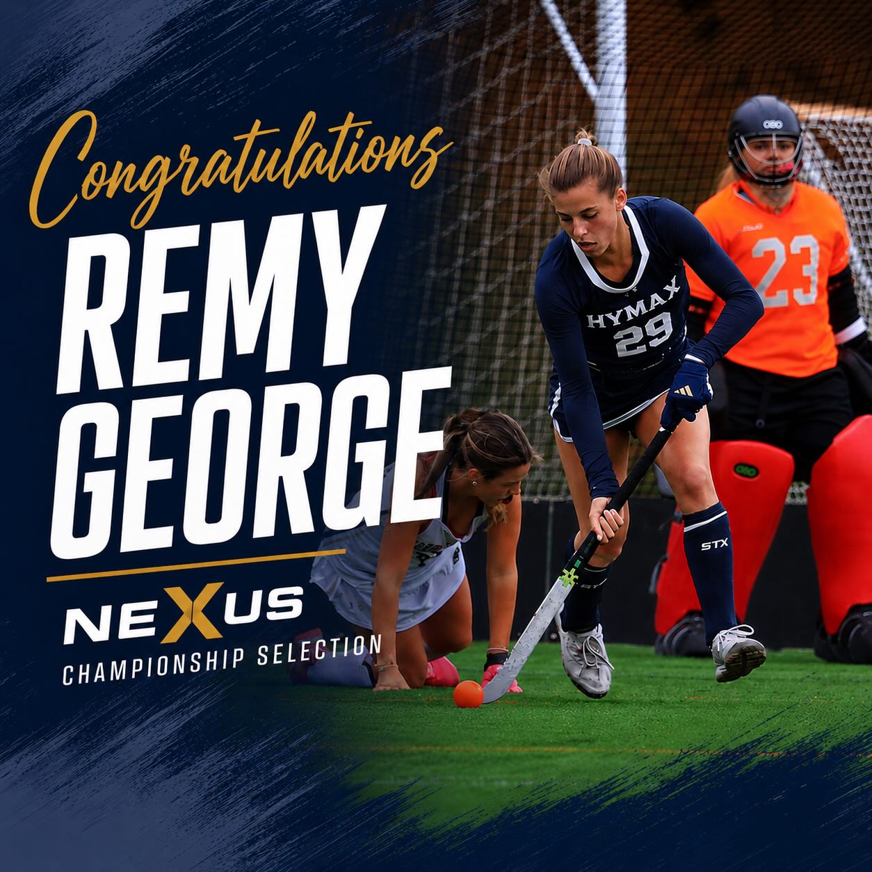 🏑 Congratulations to HYMAX athlete Remy George on earning her spot at the Nexus National Championship! 🇺🇸 Your hard work, dedication, and commitment to the game continue to pay off. We can’t wait to see you compete against the nation’s best. 💙 
#HYMAXFieldHockey #NexusChampionship #NexusNationals #FieldHockey EarnedNotGiven HYMAXProud